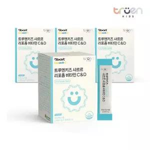 [트루엔뉴트리션]트루엔키즈 샤르르 리포좀 비타민 C&D [30포X4박스]