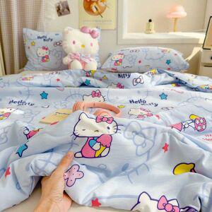 키티이불 여름 시트 얇은 침구 커버 단품 차렵 캐릭터 쿠로미