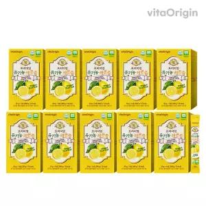 총140포 비타오리진 프리미엄 유기농 레몬즙 20g 14포 x 10박스