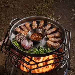 800도씨 티타늄 캠핑 그리들 30cm