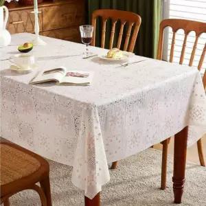 6인용 꽃무늬 테이블보 거실 방수 예쁜 식탁