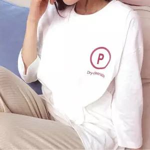 [보리보리/보리맘]슬라브 면 100% 수유티셔츠 반팔 순면 여름 수유복