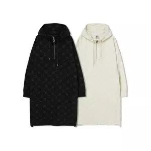 [라이프워크]긴팔티 CQK LW243OP750 모노그램 패턴 반집업 HOODED OPS