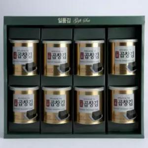 캔김 선물세트 하나맛김 일품 조미 곱창김 8캔 추석 명절 햇김 대천김 도시락김