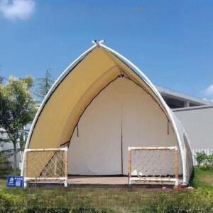 글램핑 텐트 쉘터 대형 터널형 28 바베큐장 블랙코팅 유르트 프로젝션 경량 오두막