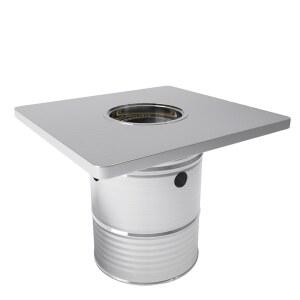 스텐 드럼통 테이블 포장마차 로스타 식당 원형테이블 매점 45cm 60x60