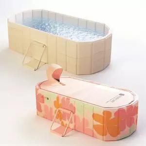 무조립 접이식 욕조 간편 설치 가정용 간이욕조 성인 반신욕 전신 사우나