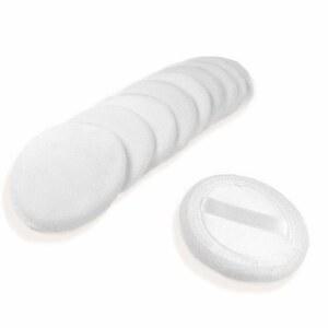 10개 파우더 퍼프 코튼 페이스 메이크업 리본 패 루즈 앤 파운데이션 2 36인치 (화이트)