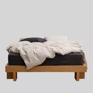 [콤마씨](대전신세계)빈티지 스트라이프 침구세트 싱글 (이불커버+베개커버)