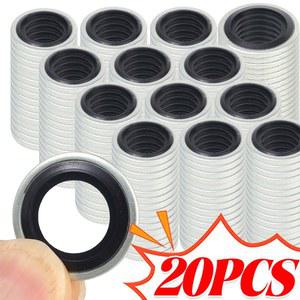 가스켓 니트릴 씰링 고무 드레인 M12 자동차 오일 10 범용 20개 플러그 크러쉬 엔진 와셔 M14 금속