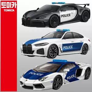 [토미카] 폴리스카 3종세트 BMW 부가티 람보르기니 폴리스카 3종세트 경찰차 미니카