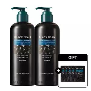 [50ml 추가 증정] 탈모 증상 개선 블랙빈 샴푸 520ml 2개