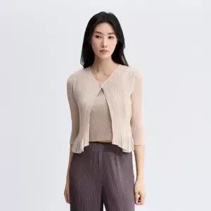 [롯데백화점]플리츠미 에어리 미니 플리츠 볼레로 가디건_EPCDF025003