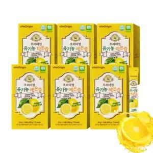 비타오리진 100% NFC 착즙 프리미엄 유기농 레몬즙 20g 14포 x 5박스