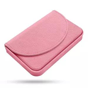 Xiviers 명함 홀더, PU 가죽 케이스 컬러 프린팅 패턴 카드 홀더 지갑, 포켓 마그네틱 신용 남성 및 여성용