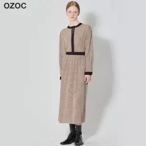 오조크 차이나카라 나염 원피스