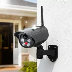 태양광 모형 CCTV 센서등 LED 야외 조명 마당 공장 실외 보안 가짜 방범용 카메라