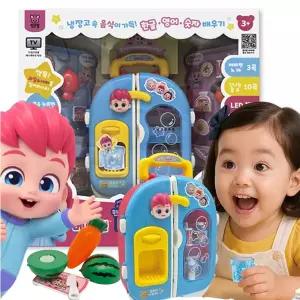 나이스토이 핑크퐁 베베핀 말하고 노래하는 냉장고 /한글 영어 숫자 공부 역할놀이 장난감 완구