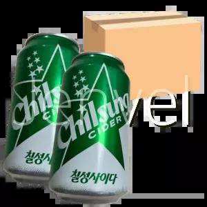 롯데 칠성사이다 350ml 48개 뚱캔 음료 사무실 탕비실 도매가