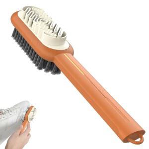 2 in 1 스크럽 스웨이드 슈 브러시, 고무 폴리쉬 지우개, 클리너 및 누벅 브러시를 위한 다기능 지우개 클리너(오렌지)