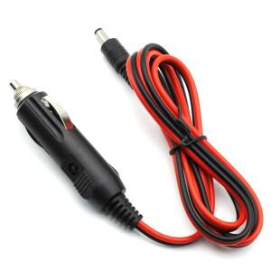 DC 12V 5A 차량용 시거잭 충전기 케이블 (퓨즈 포함), 범용 전원 어댑터 플러그 5.5x2.1mm, 호환 1개