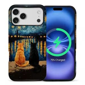 CARLOCA 아이폰 17 프로 맥스용 Magsafe 전신 보호 광택 케이스, 여아 남아용 충격 방지 마그네틱 충전 에