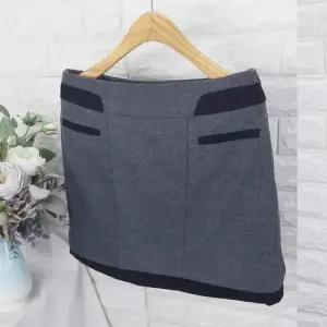 zent_울 이중스커트 SOK 미니스커트 H라인 모직스커트 정장스커트 오피스룩