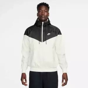 나이키 남녀공용 우븐 윈드러너 후디 재킷 바람막이 블랙 화이트 DA0002-136