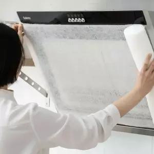 난연부직포 주방 후드 필터망 10M롤 통기성 고정용 찍찍이 자석 포함