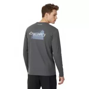 {매장정품} 디스커버리 25년 가을신상 공용 아웃도어 백그래픽 기능성 긴팔티 DXRL2A054 1181958
