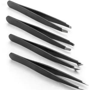 키템 정밀 족집게 트위저 4종 족집게4종파우치세트 속눈썹 핀셋 눈썹 집게