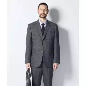 [STCO]소프트터치 글렌체크 패턴 수트 그레이 클래식핏 SSJUD51SET_P415098243