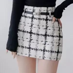 채핏 제론 벨트셋속바지 스커트 섹시 글램 미니 sk 체크 속바지 벨트 h라인 하객룩 데이트룩 데일리룩