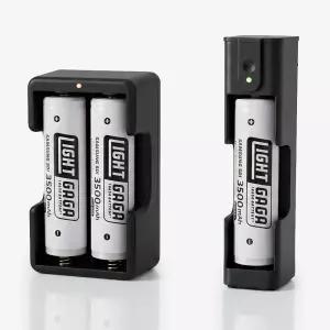 국산 18650 충전기 C타입 고속 리튬이온 건전지 전용 1구 2구