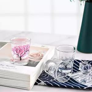 벚꽃 각인 소주잔 세트 색변하는 감성 술잔 캠핑컵