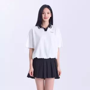 다운블로우 여자 프리 밴딩 카라티 티셔츠 DM2512161609