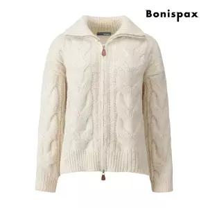 [롯데백화점]보니스팍스 투웨이 지퍼 케이블 니트 가디건 XPCKG017M0