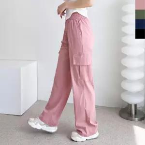 GSS VR181W 여자아이스쿨 카고와이드 밴딩팬츠