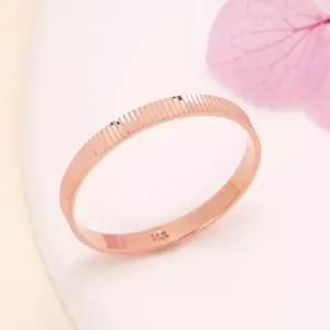 [비앤비골드] 14K 촘촘 일자컷팅 레이어드 에센셜 반지 PNR41535