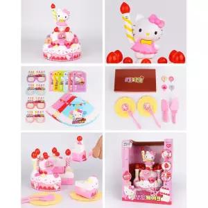 헬로키티 멜로디 생일축하 케이크 조각 생일선물 6살 역할놀이 어린이집 애착