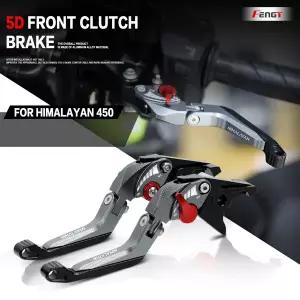 NEW 5D 브레이크 레버 로얄 엔필드 히말라얀 450 2023 2024 모터사이클 CNC 조절식 브레이크 클러치 레버