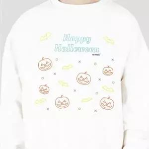 키밍 happyhalloween 할로윈 행사티 선물 호박맨투맨