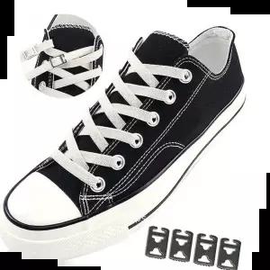 컨버스운동화끈 안묶는 신발끈 매듭없는 운동화끈 클립 스니커즈 세트