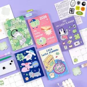 2026 럭키 먼슬리 플래너 수첩 스케줄노트 러노트 다이어리 스케줄러 스케쥴러
