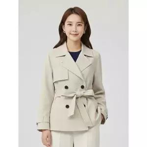 [꼼빠니아]벨티드 하프 트렌치코트-CS23CH9102229A