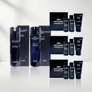 아이오페 단품구성 맨 바이오 안티에이징 에센스145ml+에멀전120ml 2종 +맨 안티에이징 3종키트 x3세트 증 정
