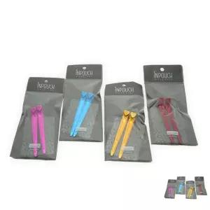 철미용핀 대 2p 긴머리집게 스틸 미용핀 집게