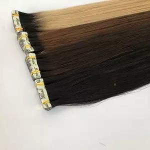 스티커붙임머리 헤어 연장 붙임 색깔 인모 긴머리 머리연장