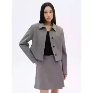 [매장정품] 8SECONDS 에잇세컨즈 보카시 스커트 셋업 숏 자켓 그레이