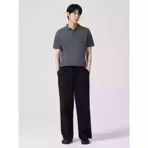 [매장정품] 8SECONDS 에잇세컨즈 리넨라이크 다잉 이지 팬츠 블랙 (424621LY15)